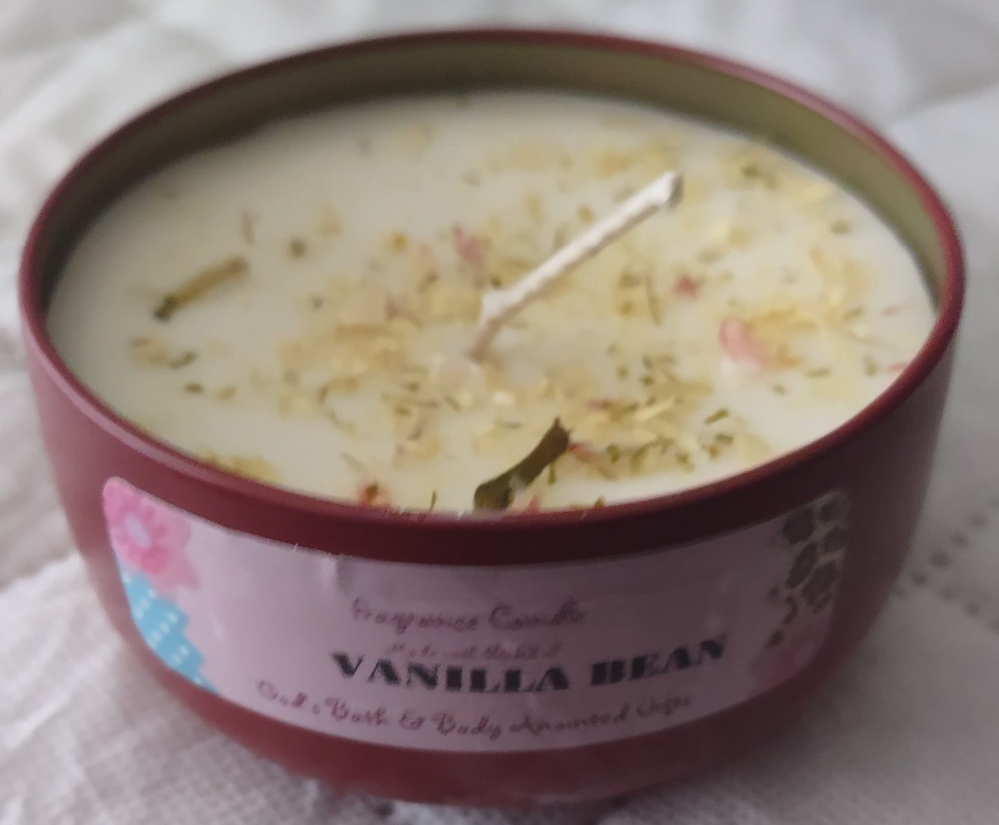 Vanilla Bean - 8oz metallic tin can with lid