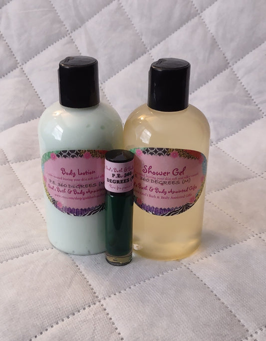 P.E. 360 Degrees Moisturizing 3 Piece Bath Set for men - our impression.