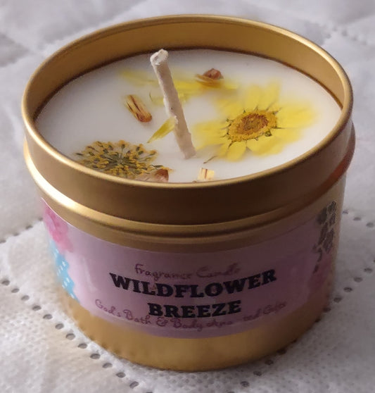 Wildflower Breeze - 4oz metallic tin can with lid
