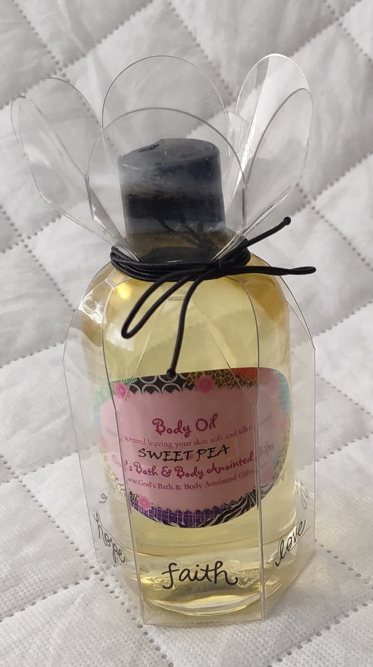 Sweet Pea Moisturizing Massage/Body Oil - 8oz