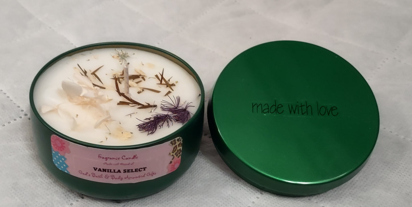 Vanilla Select - 8oz metallic tin can with lid