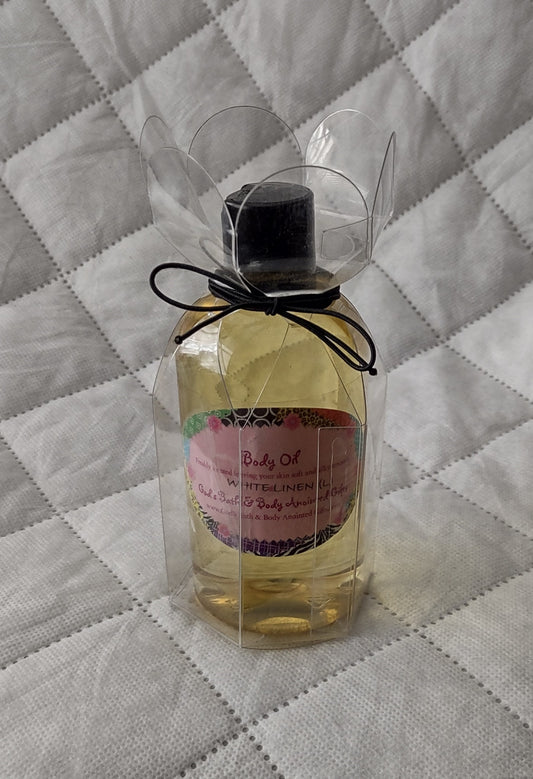 White Linen Moisturizing Massage/Body Oil for women - 8oz